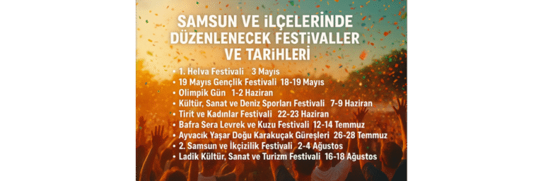 Samsun Festival Takvimi 2025