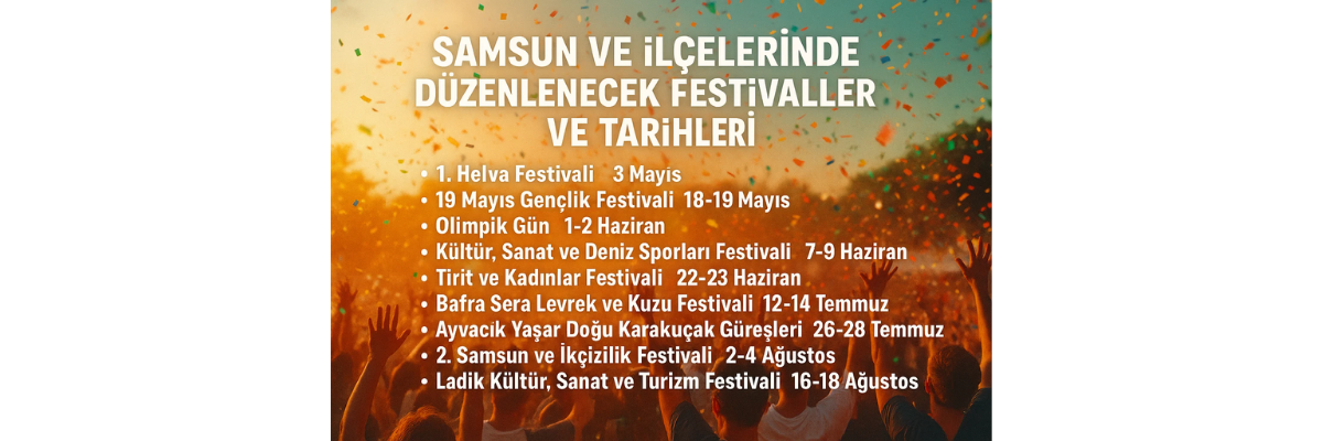 Samsun Festival Takvimi 2025